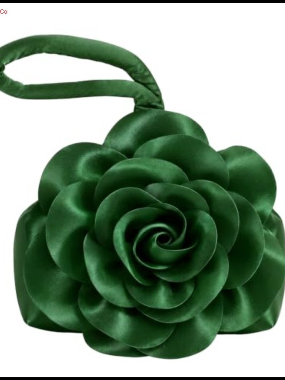 Satin Floral Evening Clutch Triangle Purse Formal Party Bag